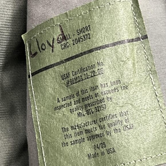 USAF Parka Jacket Mens Small Short Camouflage Gore-Tex APECS Waterproof Military - Picture 8 of 11